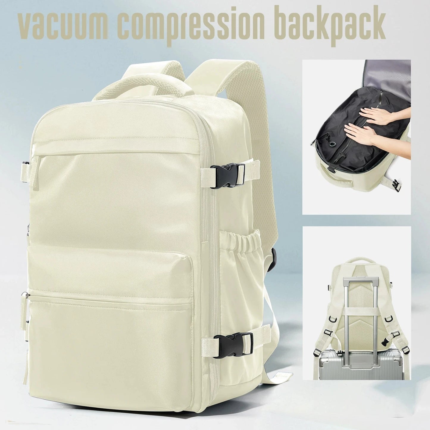 Vacuum Backpack Travel Bag for Men Large Capacity Backpack GlowCart