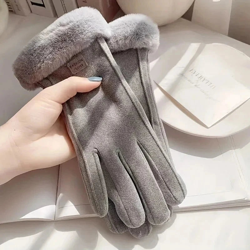 Women's Touchscreen Winter Gloves - Fashionable Finger GlowCart