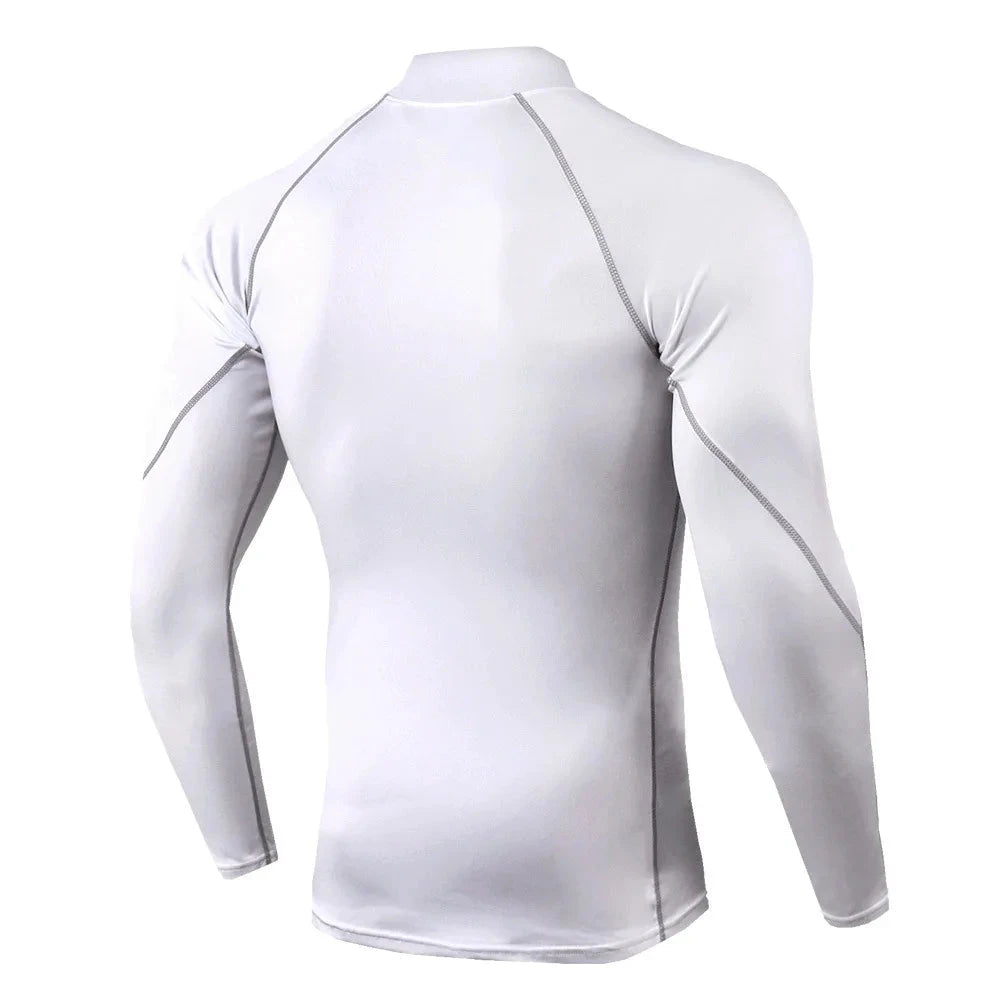 Men Sport T-shirt Quick Dry Bodybuilding Running Shirt Long GlowCart