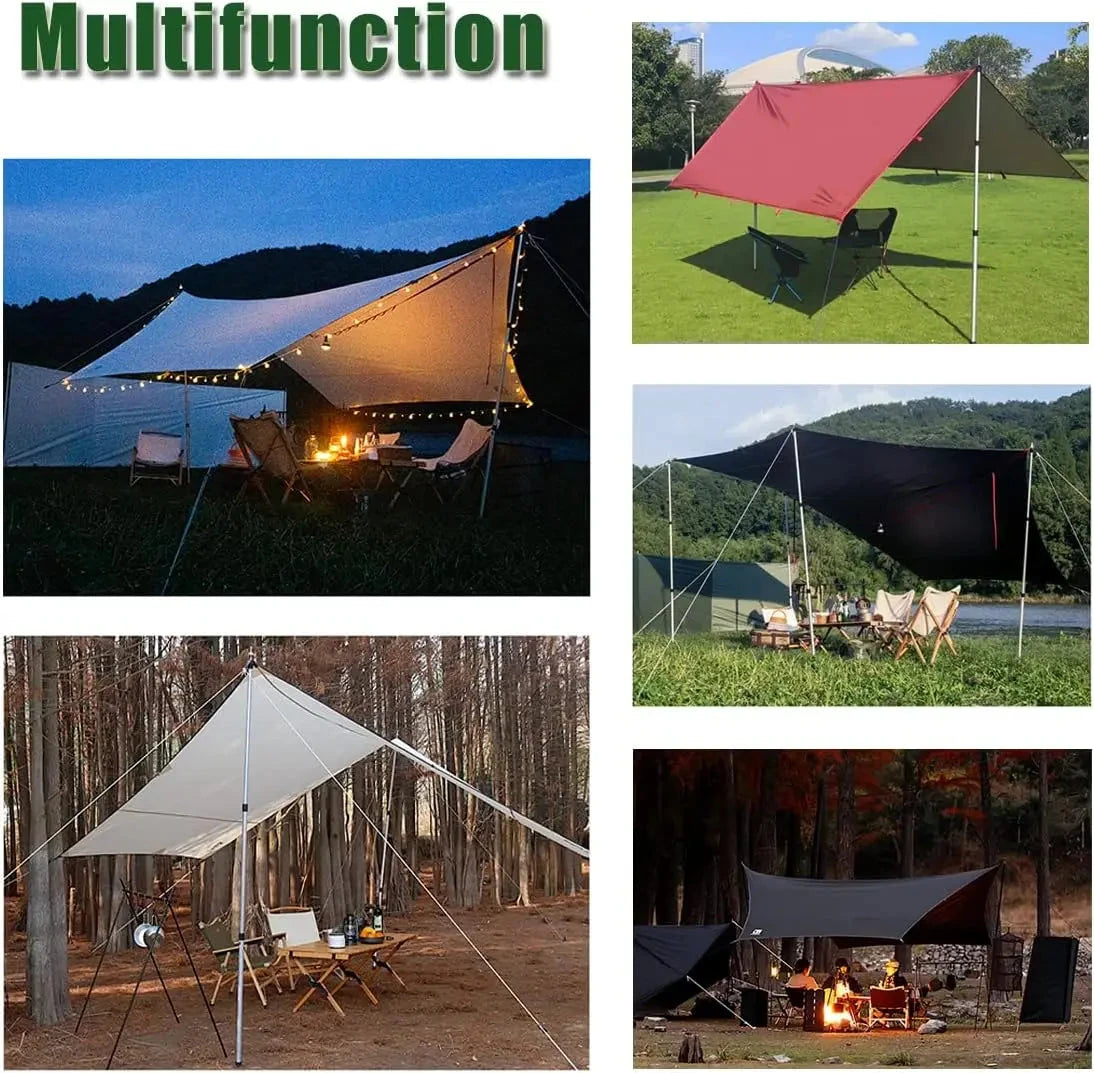 Tent Poles Camping Poles for Tarp Awning Canopy Porch Sun GlowCart
