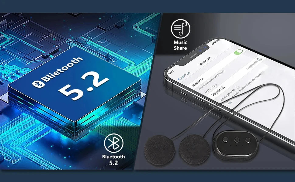 Bluetooth Eyemask, Wireless Bluetooth Headphones Sleep GlowCart