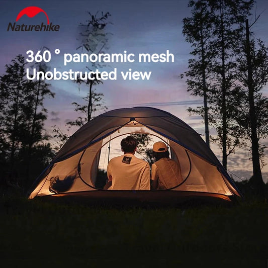 Naturehike UPF50+ Camping Ultralight Tent 2-3 People Three GlowCart