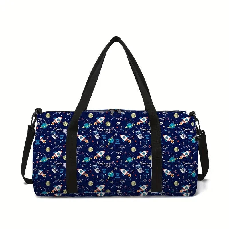 Rocket Planet Large Capacity Luggage Bag For Boy/Girl GlowCart