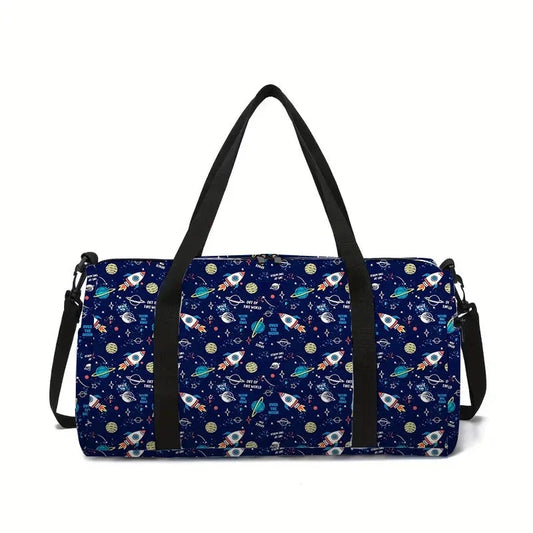 Rocket Planet Large Capacity Luggage Bag For Boy/Girl GlowCart