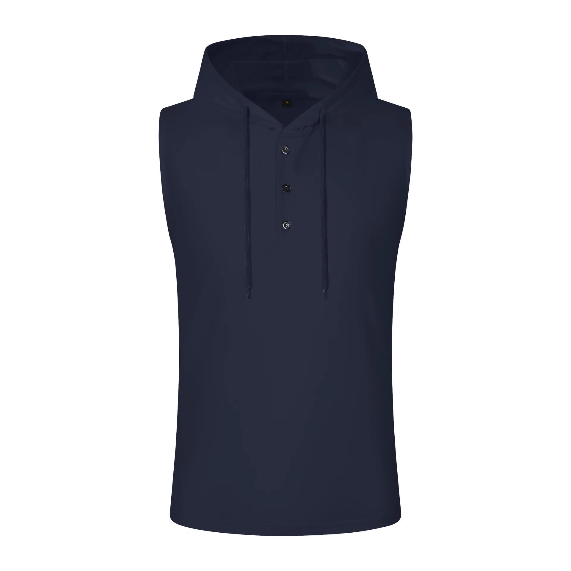 Summer Men's Tank Top Europe And The United States Men's Hooded Jumper Men Casual Sports Thin Breathable Sleeveless Vest Tops GlowCart