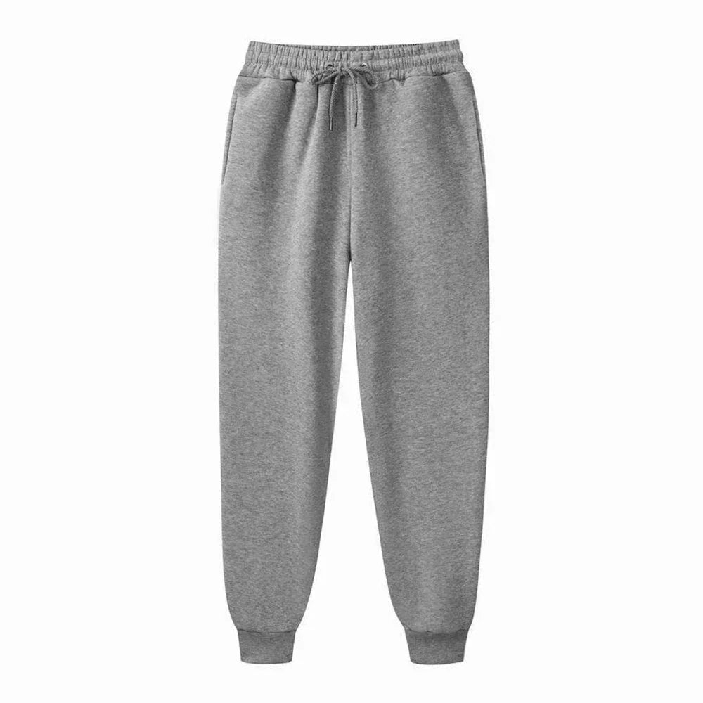 Mens Casual Pants Autumn Winter Fleece Sweatpants Men GlowCart
