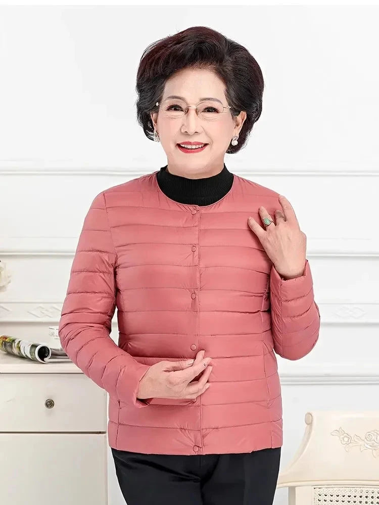 Woman Ultra Light Down Jacket Portable Parka Matte Fabric GlowCart