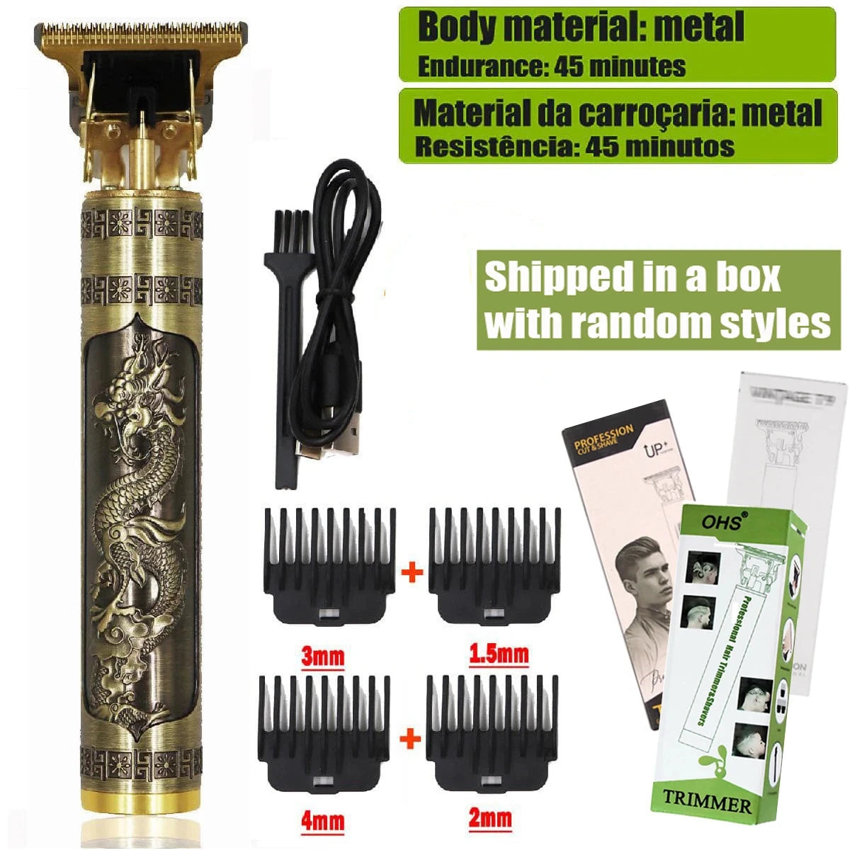T9 Hair Clipper Repair Beard Shaving Body Hair Trimmer GlowCart