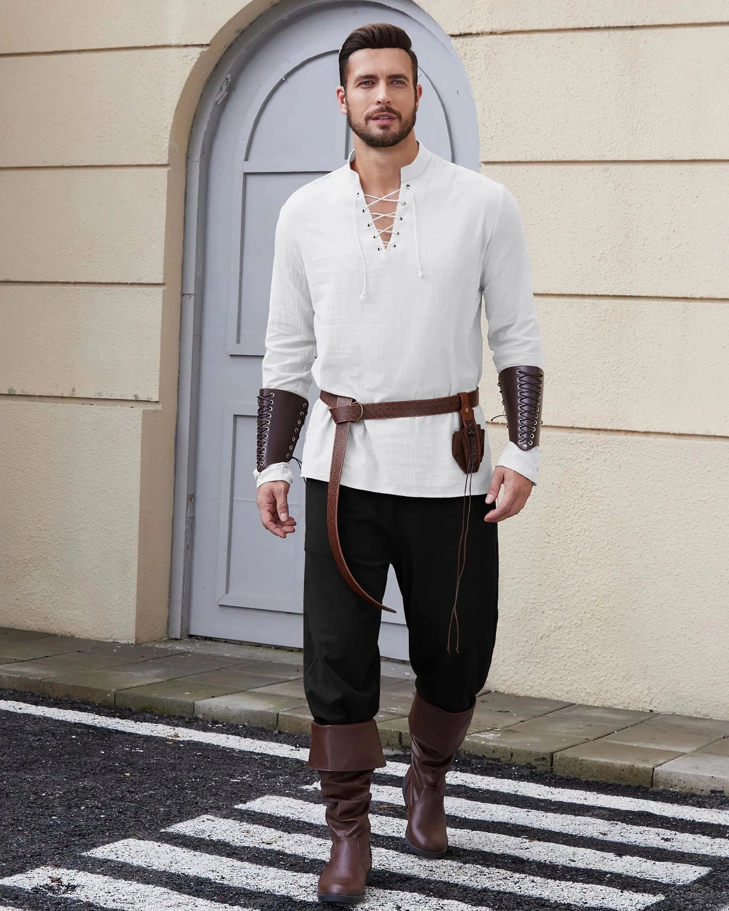 Men's Medieval Viking shirt Renaissance Shirt Pirate Men's GlowCart