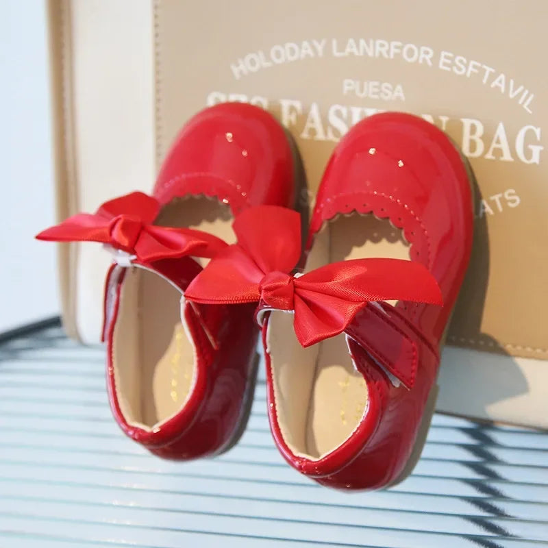 2025 Spring Autumn Little Toddler Girl Leather Dress Shoes Kids Cute Oxfords Bright Colors Girls Party Performance Dance Shoes GlowCart