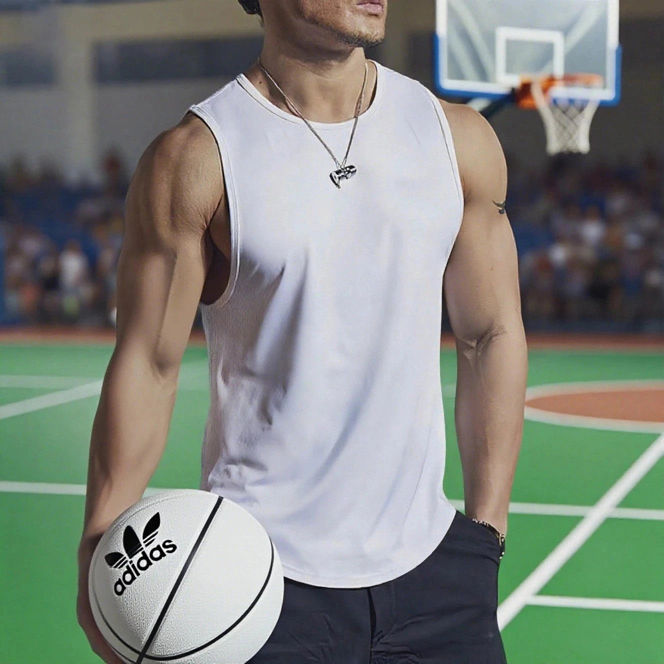 Summer Men's Gym Tank Top Fitness Training Clothing Quick-drying Loose Bodybuilding Sleeveless Shirt Men Fashion Basketball Vest GlowCart