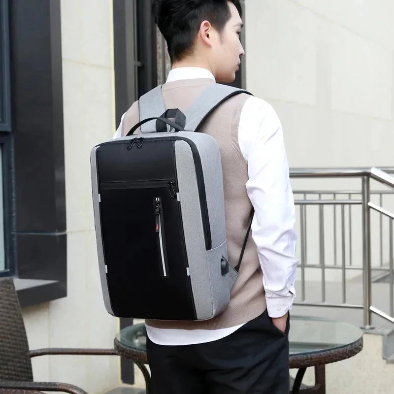 Waterproof Business Backpack Men USB School Backpacks 15.6 GlowCart