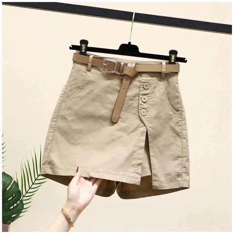 100% Cotton Skirts Shorts for Women Summer Clothes Korean GlowCart