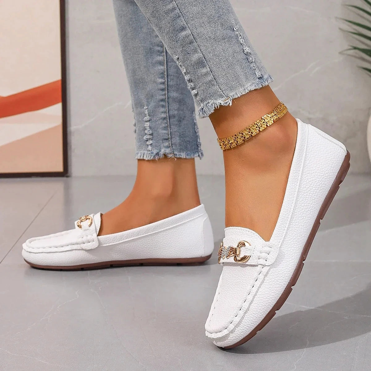 Women's Casual Slip on Mary Jane Shoes 2025 Spring Autumn GlowCart