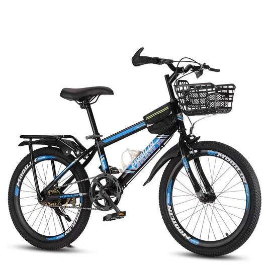 New 22-inch Children's Mountain Bike for Boys and Girls with Gears - Ideal for Students Commuting to School GlowCart