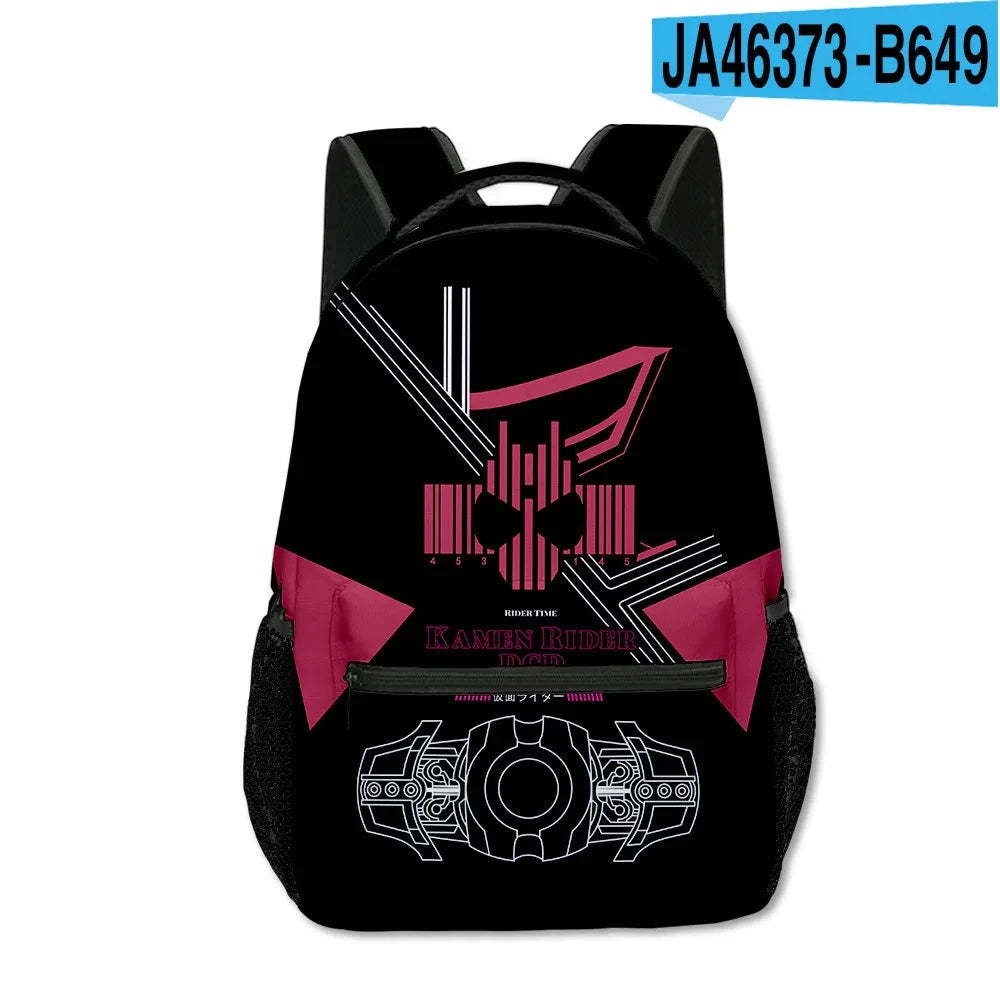 Cartoon Popular Funny Kamen Rider student Bookbag Notebook GlowCart