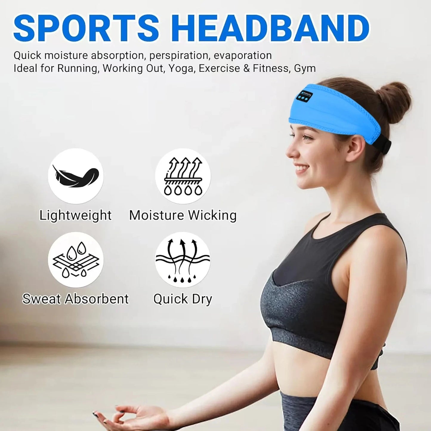Smart Eye Mask Patch And Bluetooth Wireless Headphone 3D GlowCart