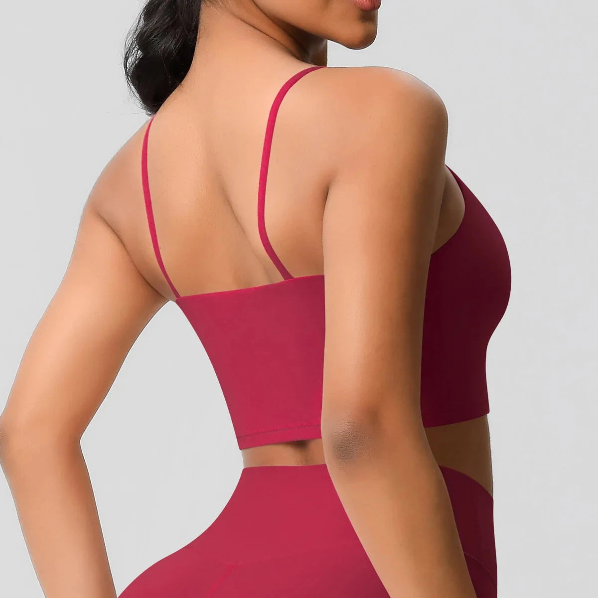 JUREN Breathable Sports Bra Anti-Sweat Fitness Top Women Seamless Yoga Bra Shockproof Crop Top Push Up Sport Bra Gym Workout Top GlowCart