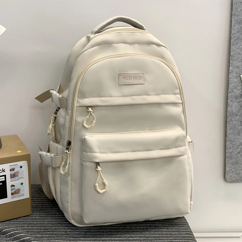 Multi-layer large capacity preppy couple travel backpack