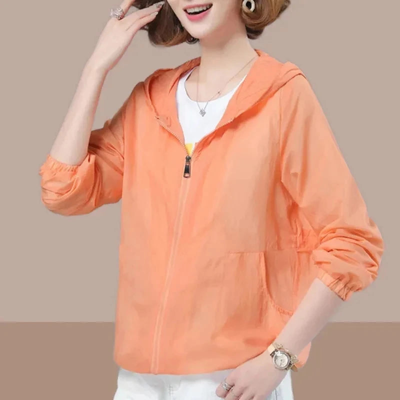Women's Jacket 2024 New Summer Sun Protection Thin Coat GlowCart