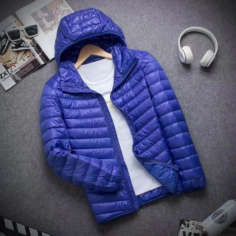 0-10℃ Men's Winter Jacket Ultra Light Duck Down Jackets GlowCart