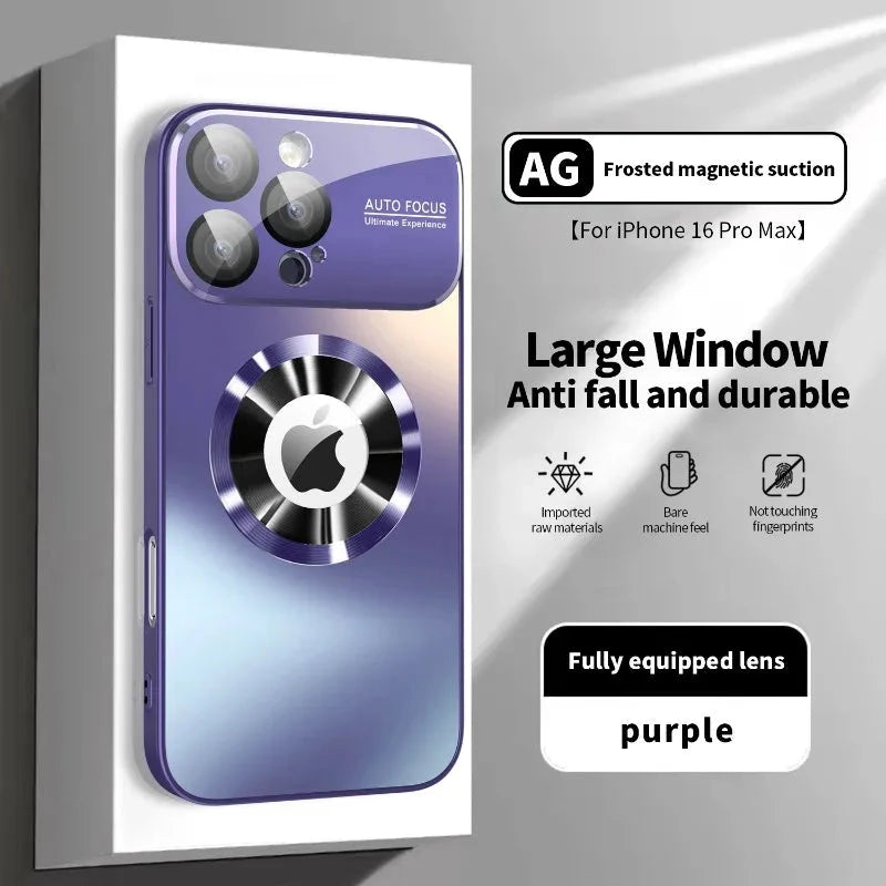 New Titanium Metallic Luxury Matte Case For iPhone 16 15 14 GlowCart