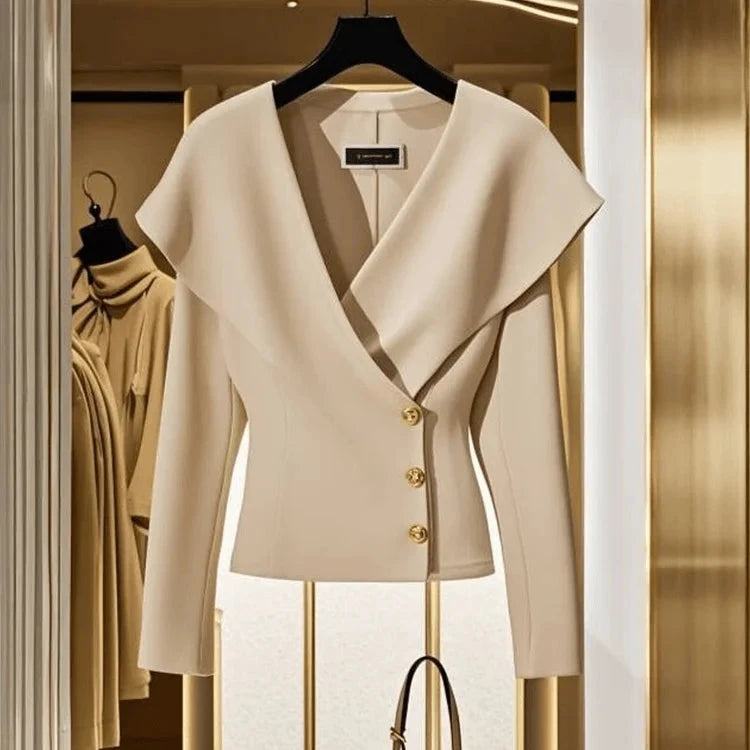 Autumn New Fashion Solid Color Long Sleeve Shirt for Women GlowCart