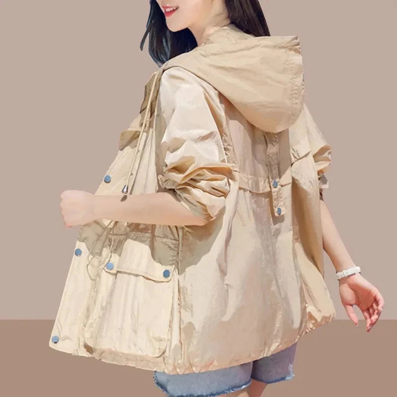 2024 New Sun Protection Clothing Women's Summer Thin Coat GlowCart