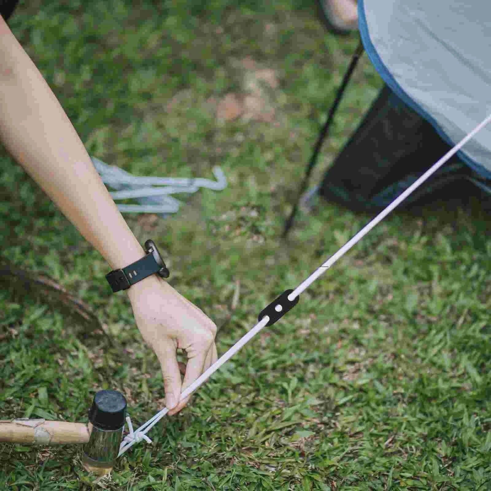 50pcs Three eye Tent Rope Adjustment Buckle 3 hole Canopy GlowCart