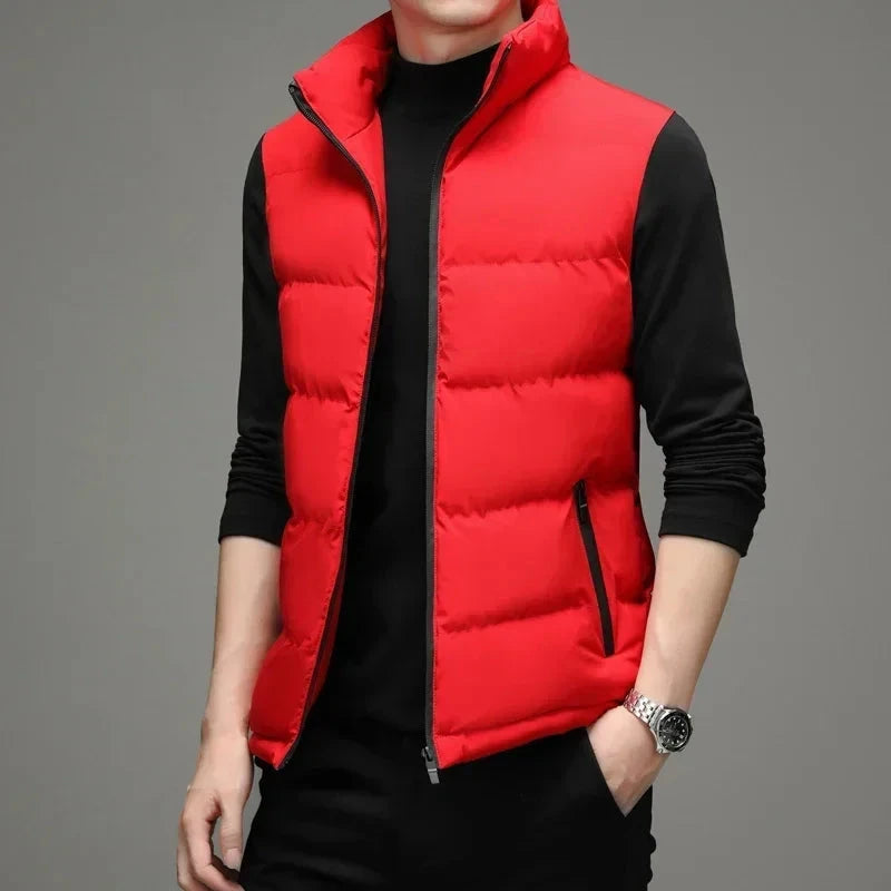 2024 Winter Vest Jacket Men's Light Luxury Thick Warm GlowCart
