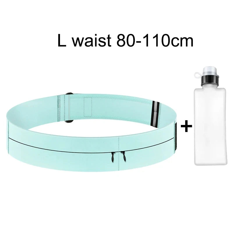 Women Running Belt Waist Bag with Water Bottle Sports Fanny Pack Men Phone Pouch Jogging Gym Bags Hydration Run Accessories GlowCart