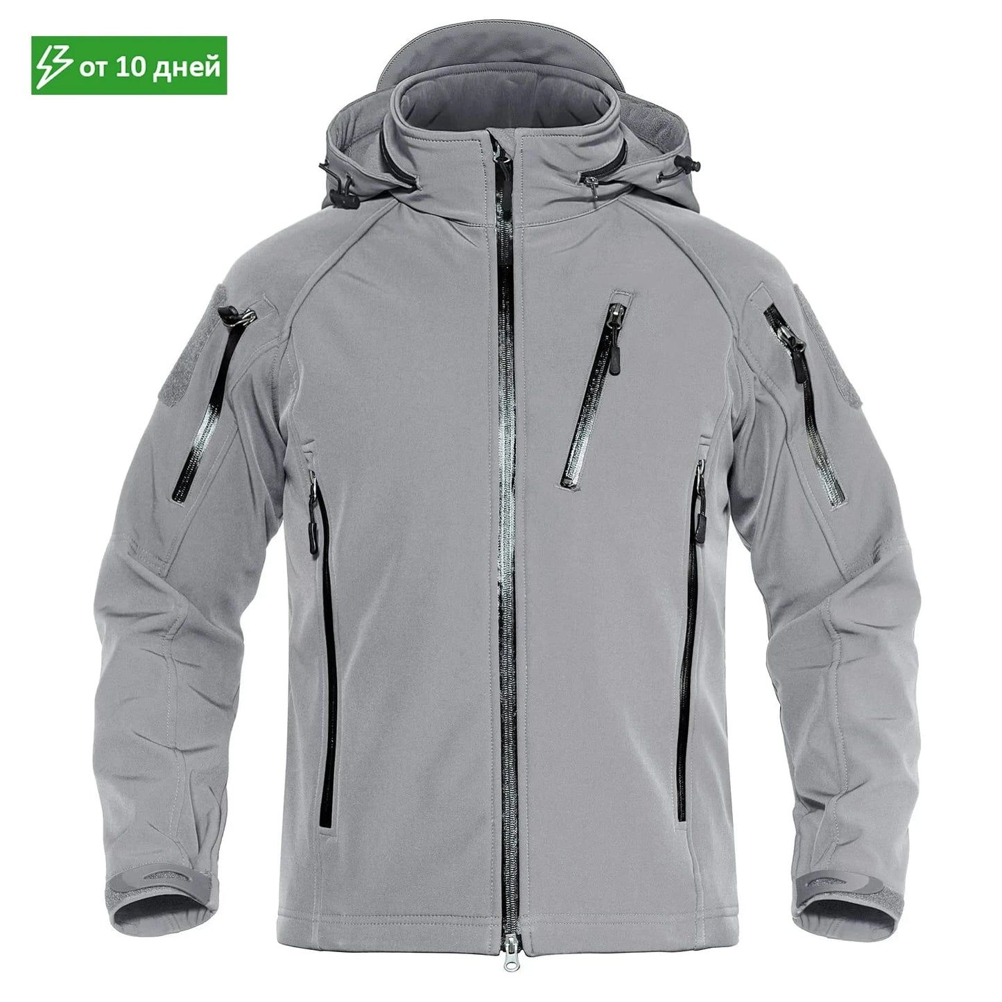 MAGCOMSEN Men's Safari Jackets Fleece Lining Waterproof GlowCart