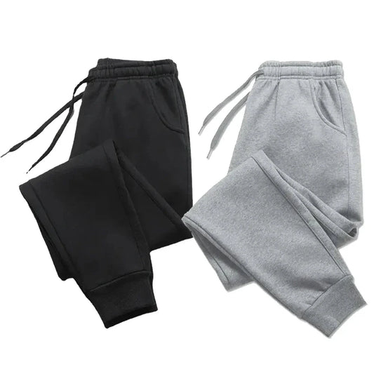 Mens Casual Pants Autumn Winter Fleece Sweatpants Men GlowCart