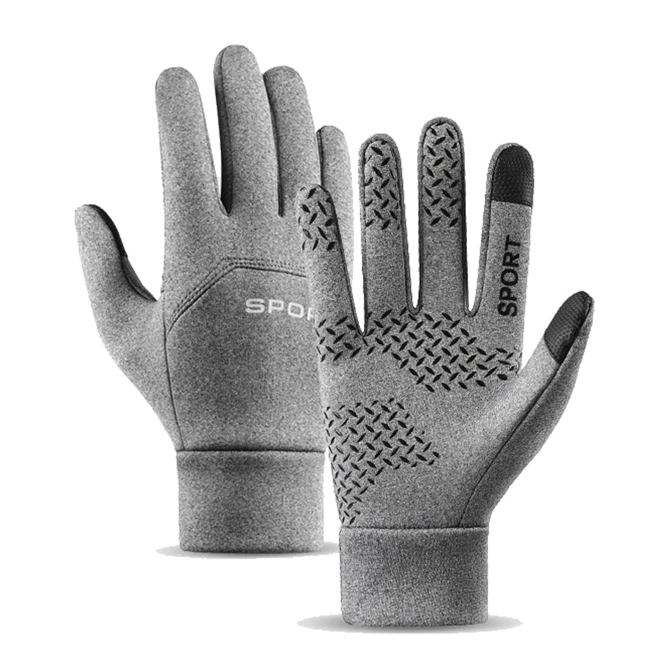 GTUBIKE Autumn and Winter Touchscreen Men's and Women's Warm Gloves Plush Outdoor Sports Windproof and Cold Proof Cycling Gloves GlowCart