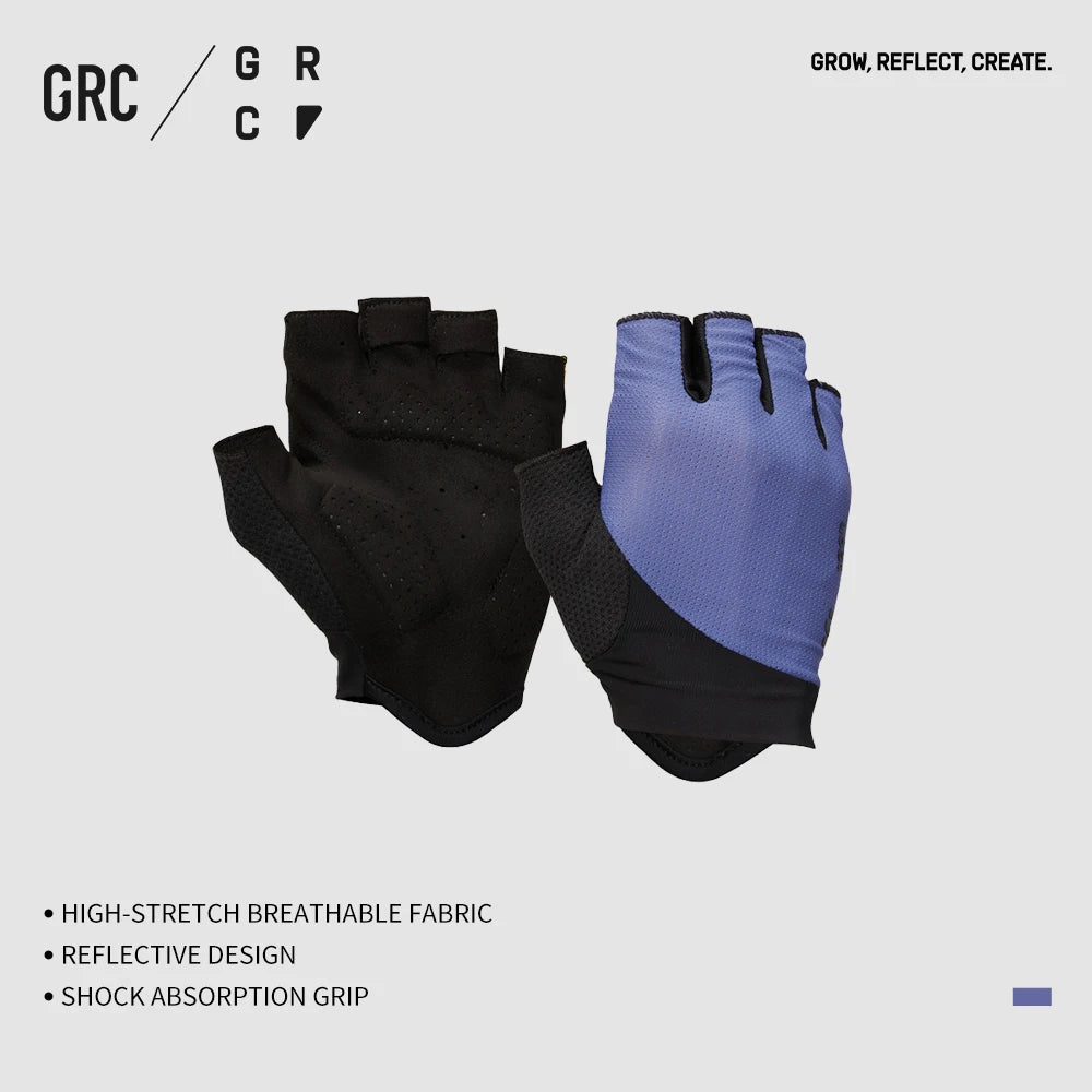 GRC half-finger cycling gloves men's and women's non-slip shock-absorbing breathable summer cycling gloves fingerless sports fit GlowCart