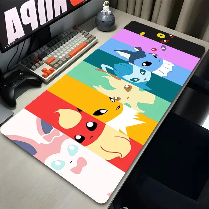 Kawaii Japan Anime Mouse Pad PC Colorful E-eevee Gamer GlowCart