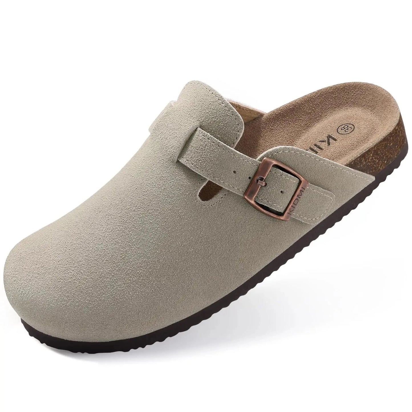 Shevalues Suede Clogs For Women Men Summer Cork Mules Soft Footbed Sandals With Arch Support  New Leisure Fashion Genuine Clogs GlowCart