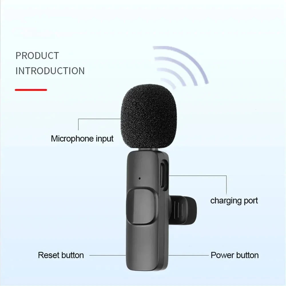 Microphone Wireless Lavalier Microphone for Live GlowCart