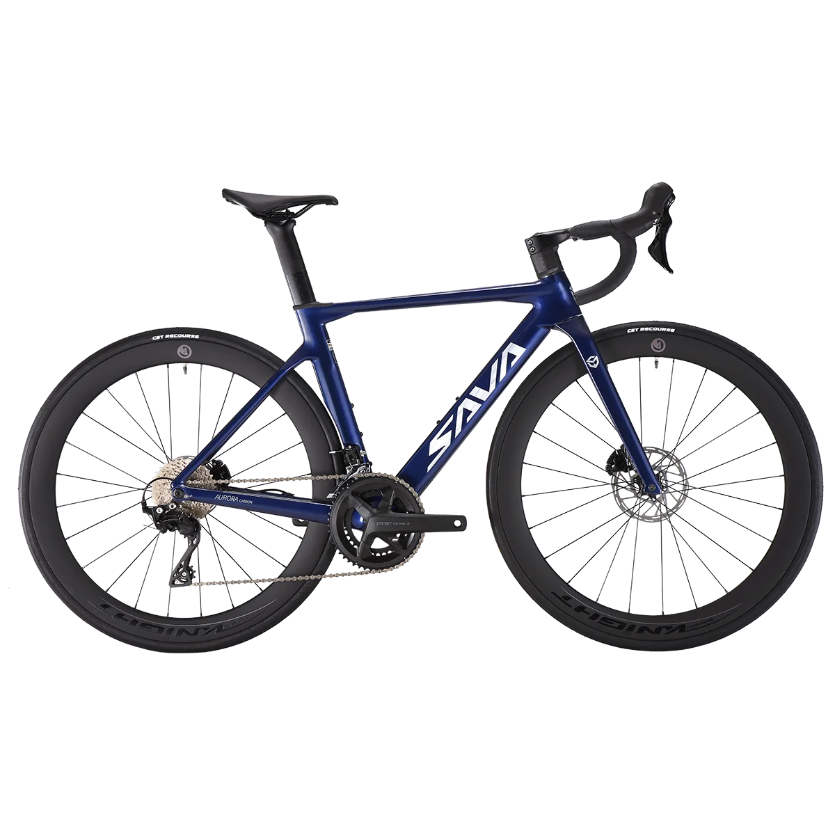 SAVA A7L Pro Carbon Fiber Road Bike, 700C Adult Racing Model, Equipped with Shimano 105 R7120 Groupset, 24-Speed Hydraulic Brake GlowCart