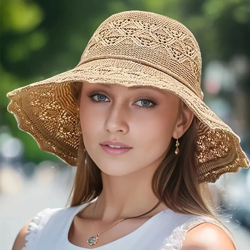 Korean version new straw hat summer sun hat sun protection GlowCart