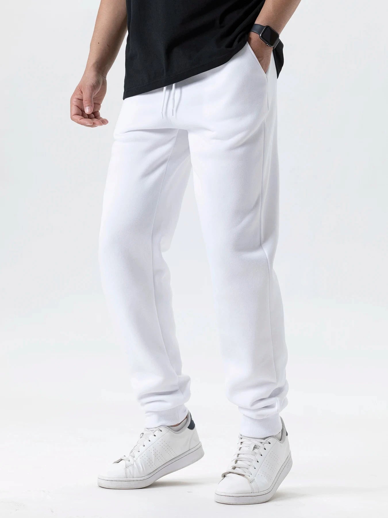 Mens Casual Pants Autumn Winter Fleece Sweatpants Men GlowCart
