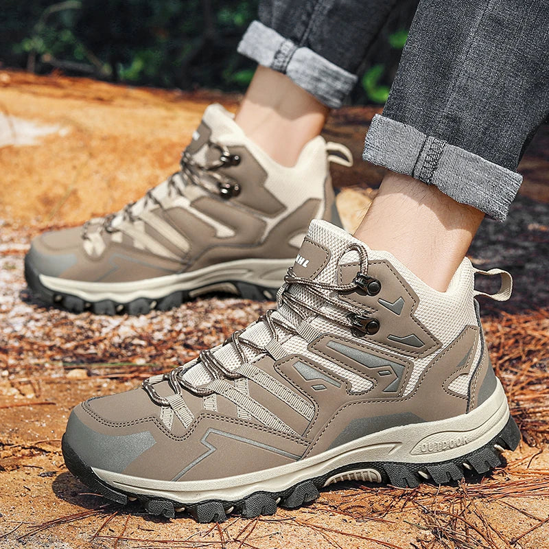2025 New Hiking Shoes Unisex Outdoor Hiking Sports Shoes Camping Boots Ladies Waterproof Walking Shoes Non-slip Hiking Shoes GlowCart
