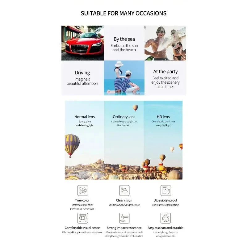 2024 Vintage Fashion Sun Protection Sunglasses for Men GlowCart