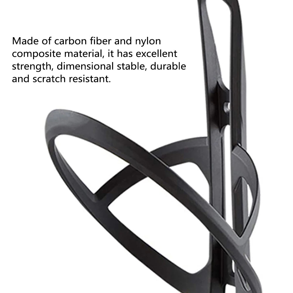 Bicycle Water Bottle Cage Carbon Fiber Nylon Bicycle Bottle Holder Lightweight with Screws for Road Bike Mountain Bike GlowCart