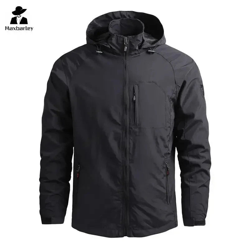 Spring Men Waterproof Jacket Plus Size Windbreaker Rain Coat GlowCart