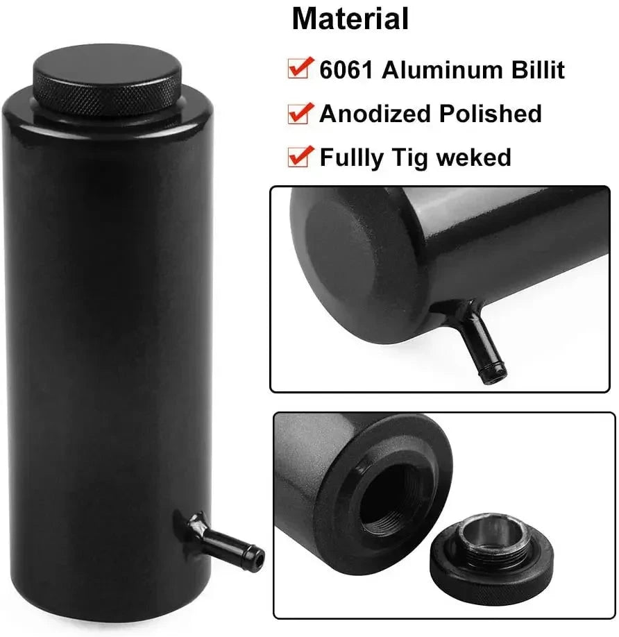 Universal Radiator Coolant Tank 800ml Coolant Expansion Tank Cooling Catch Bottle Overflow Reservoir Aluminum Car Styling GlowCart