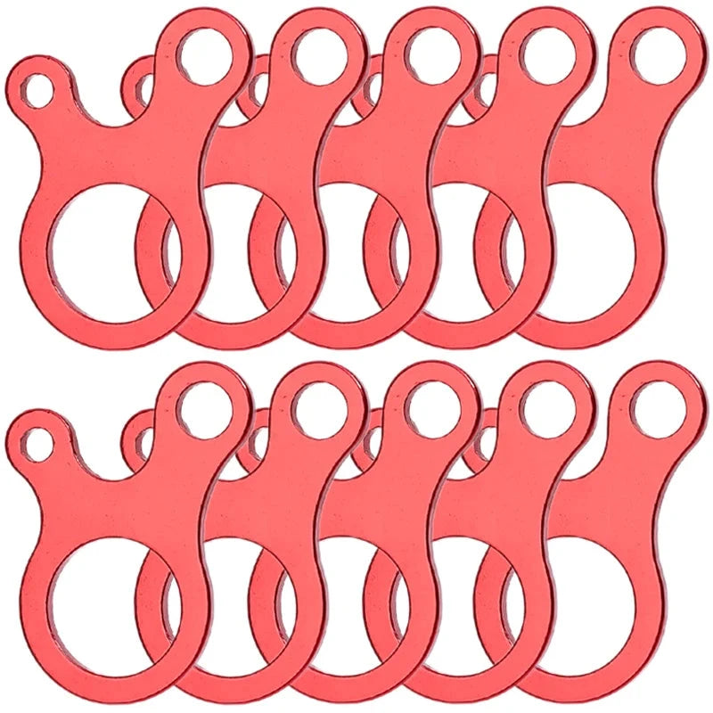 5/10pcs Tent Wind Rope Buckle 3 Hole Outdoor Camping GlowCart