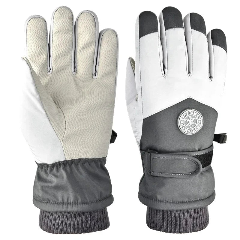 Cold Proof Winter Ski Gloves Outdoor Padded Warm Electric GlowCart