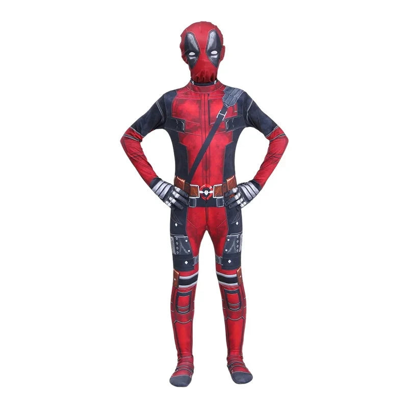 Dead Cosplay Pool Cosplay Kid Costume Child Superhero GlowCart