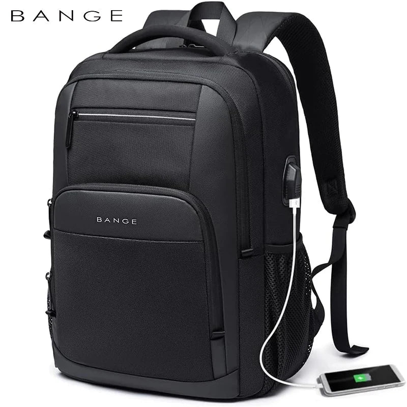 BANGE Travel Waterproof Backpack with USB Charging Port Fit GlowCart